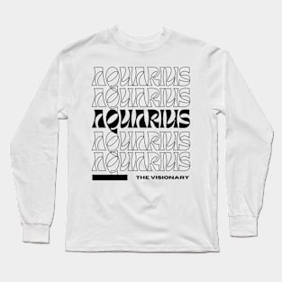 Aquarius Graphic design Long Sleeve T-Shirt